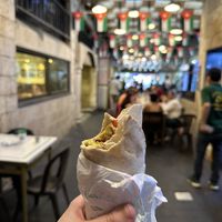 Falafel Wrap  at Hashem in Amman