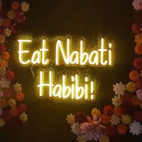 Cute sign at Eat Nabati in Toronto