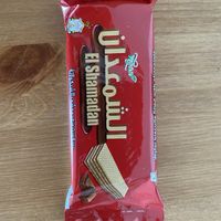 Chocolate-filled wafer that comes with the pita combo at Eat Nabati in Toronto