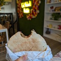 Egyptian falafel pita at Eat Nabati in Toronto