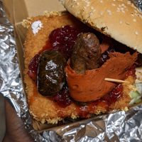 Vegan Xmas special at Annie's Burger Shack in Nottingham