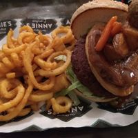 'Sunday dinner' burger at Annie's Burger Shack in Nottingham