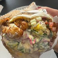 Cauliflower pita pocket $18  at The Pita Man in Caulfield North