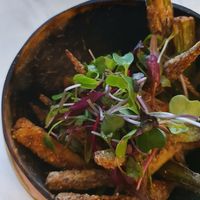 Fried okra at Thaihey Thaifood in New Orleans