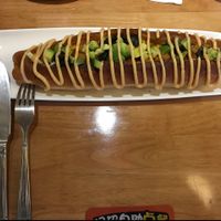 big vegan hotdog!! at Míng Shèng YǎngShēng Sù 铭圣养生素餐厅 in Shanghai