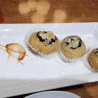 Pumpkin and chocolate at Míng Shèng YǎngShēng Sù 铭圣养生素餐厅 in Shanghai
