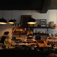 Great selection of cakes at Laxey Kitchen in Laxey