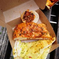 Free bread selection with my bowl at Gustav Grün in Oldenburg