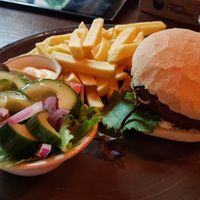 Vegan Beyondburger (with vegan mayo) at Oranjerie ‘t Vogelhuis in De Koog