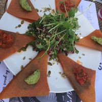 ravioli at Chef Sara's Raw Vegan Academy and Cafe in Cave Creek