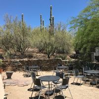 Outside  at Chef Sara's Raw Vegan Academy and Cafe in Cave Creek