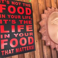 Outside  at Chef Sara's Raw Vegan Academy and Cafe in Cave Creek