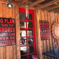 Outside  at Chef Sara's Raw Vegan Academy and Cafe in Cave Creek