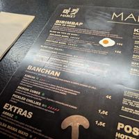menu - vegan labelled at Mama Uma in Madrid
