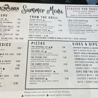 Summer Menu  at The Black Swan in Alnwick