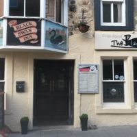 The pub from the outside at The Black Swan in Alnwick