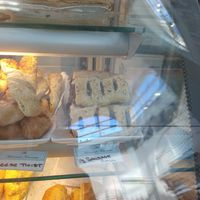 Vegan sausage rolls on display at Merrivale Tea Rooms in Great Yarmouth