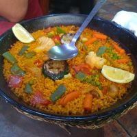 Vegan paella at Tapería de José Luis in Albacete