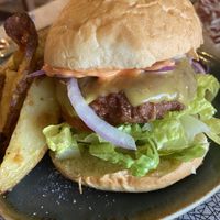 Beyond meat burger  at The Sound Lounge in Sutton