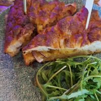 Cheese and onion sandwich at The Sound Lounge in Sutton