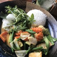 Peanut curry and lychee mojito at Vietfresh in Jena