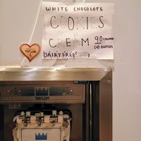 Cookies and cream dairy free at Yolove Frozen Yogurt in Chandler