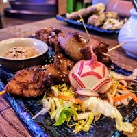 Vegane "Hühnchenspieße" at Mr Tu in Cottbus