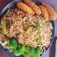 Vegan Yakisoba at Soho Ramen & Sake Bar in Temecula