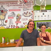   at Arte Italiano Gelateria in Kefalonia