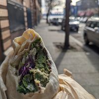 Falafel wrap at Doner Box in Seattle