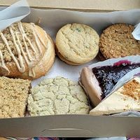 Assorted cookies, slices and cakes! at Crust Vegan Bakery in Philadelphia