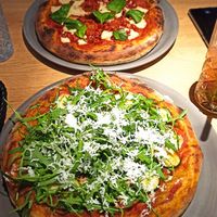 Pizza Cuketa and Margherita at Green One BTC in Ljubljana