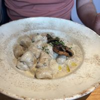 Gnocci with truffle  at Green One BTC in Ljubljana