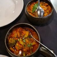 2 vegan mains at The Curry House in Shrewsbury