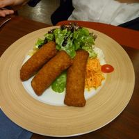 Salatplatte „Patata Speziale“
Kartoffeltaschen mit Frischkäsekräuterfüllung at Rosengarten in Ellwangen