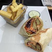 Falafel wrap at Phoenix Belgian Vegg in Malaga