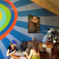 Restaurant interior at FuD in Kansas City