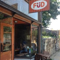 Restaurant entrance at FuD in Kansas City