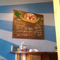 Menu board with current specials. at FuD in Kansas City