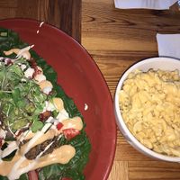Raw Rainbow Wrap and Mac and Cheese  at FuD in Kansas City