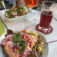 Super leckere vegane sauce  at Kartoffelspeicher in Luebeck