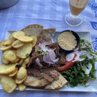 Vegan gyros   at Zorbas in Zakynthos