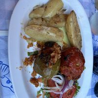 stuffed peppers and tomatos  at Zorbas in Zakynthos