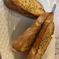 Vegan garlic bread   at Zorbas in Zakynthos