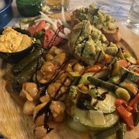 Vegan meze platterr  at Zorbas in Zakynthos