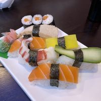 vegan sushi set  at Tau in Vienna