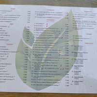 Menu at Tau in Vienna