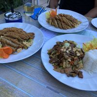 Duck with fried noodles, duck with fried rice, 8 treasures  at Tau in Vienna