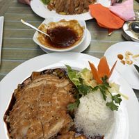 Mock duck and mock chicken  at Tau in Vienna