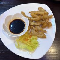 Gebackene Hühnerstreifen  at Tau in Vienna